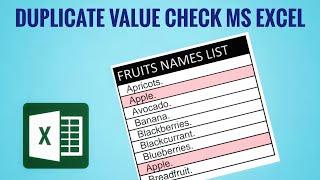 Duplicate value function in MS Excel