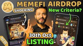 MEMEFI NEW UPDATE: Listing Postponed to 30th Oct