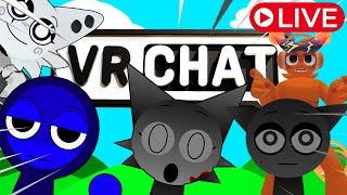 SPRUNKIS TAKE OVER VRCHAT LIVE! - Funny Moments Games and more!!!