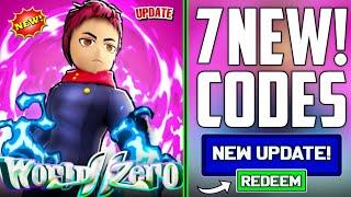 ALL NEW!WORLD ZERO ROBLOX CODES 2024 - WORLD ZERO CODES 2024