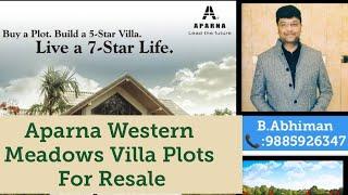 #Mokila #villas  #openplots for sale Gated Community #Aparna western meadows#kondakal#Shankerpally