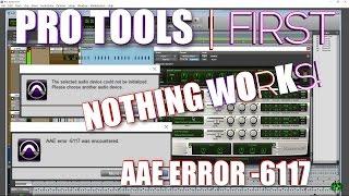 PRO TOOLS | FIRST AAE ERROR -6117 FIX (when you already have an ASIO Interface/ASIO4ALL)