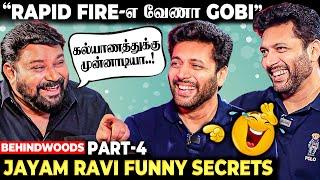 சிரிச்சி சிரிச்சி Gobinath அழுதே விட்டாரே Jayam Ravi Answers Rapid Fire Questions | Behindwoods