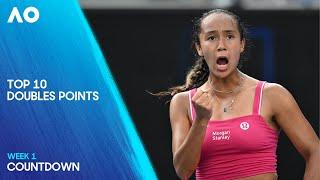 Top 10 Doubles Points | Week 1 | Australian Open 2025