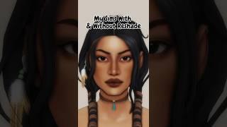 My Sims WITH & WITHOUT Reshade  #sims4 #thesims4 #sims4cc #reshade #sims