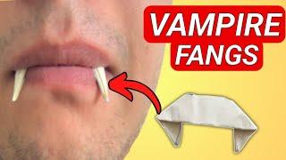 WEARABLE ORIGAMI VAMPIRE FANGS TUTORIAL