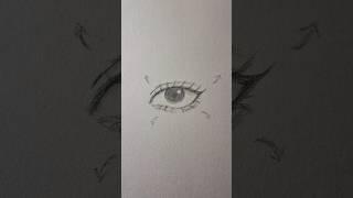 How to draw eyes #art #tutorial #eyes #shorts