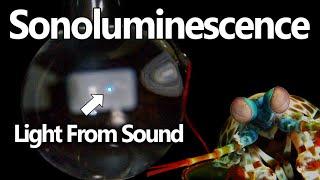 Punching Water So Hard LIGHT Comes Out - Sonoluminescence