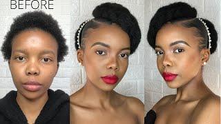 Natural Hair Updo | Wedding Hairstyle | Marley Hair | Eco Styling Gel