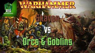 Warhammer Fantasy 6th Edition Battle Report | Orcs & Goblins vs Skaven