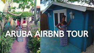 Beautiful Tiny Blue House in Aruba Off the Grid| Airbnb Tour| Travel Vlog