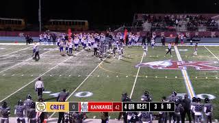 Kankakee High School Varsity Football vs Crete-Monee 10/20