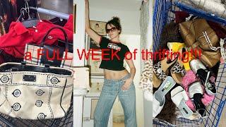 WHOLE WEEK OF THRIFTING (iconic finds & arizona thrift queens!!!)