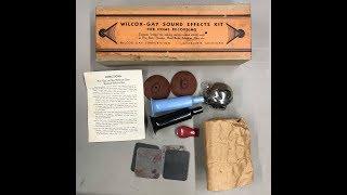 1941 Wilcox-Gay Sound Effects Kit for Home Recording