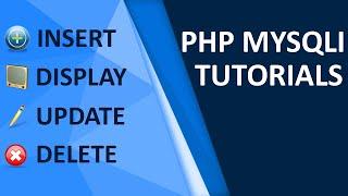 php insert update delete view and search data from mysql database |  php crud operation using mysqli