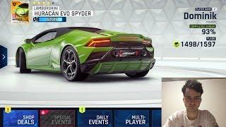 Asphalt 9 Legends play to open all card Huracan Evo Spyder JuzzyGamePlay part 2