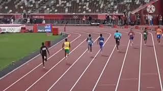 wayde van Niekerk Men's 400m semifinal Race in Tokyo Olympic Games 2020