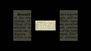 Occult Sciences: Encyclopedia of Freemasonry By Albert G. Mackey