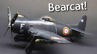 An Easy But Fun Build! HobbyBoss F8F-1B Bearcat Model Kit In 1/48 Scale - Build & Review