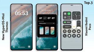 3 Premium HyperOS Themes for Xiaomi,Redmi,Poco  | HyperOS Amazing  Themes