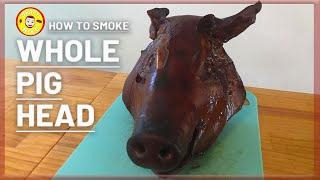 Smoked WHOLE PIG HEAD on the Masterbuilt | How to Smoke Pig Head