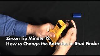 Zircon Tip Minute 12: How to Change the Batteries in your Zircon Stud Finder