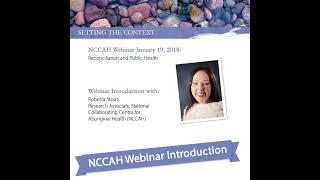 NCCIH Webinar Reconciliation and Public Health Introduction