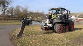 Class Terra Trac überzeugt beim Test mit einem Kabelpflug auf dem Stehr-Testgelände!