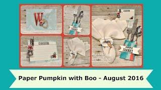 Paper Pumpkin with Boo - August 2016