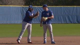 Let's play ball! Jays play first spring training game and welcome new teammate