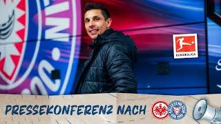 Pressekonferenz nach dem Auswärtsspiel bei Eintracht Frankfurt | #SGEKSV ️