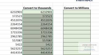 Convert number into thousands