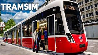 TRAMSIM: In der Flexity auf Linie 1 in WIEN! | Straßenbahn Simulator