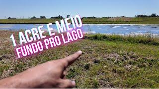 Comprei uma casa com lago no fundo e 1 acre e meio