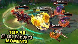 TOP 50 BEST LOL ESPORTS MOMENTS OF 2024!