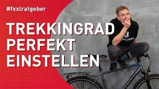 Trekkingrad Sitzposition perfekt am Fahrrad auf Dich einstellen