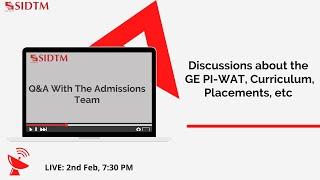 Q&A With The Admissions Team || SIDTM Pune || Symbiosis