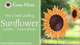 Quilling Sunflower I Karen-Marie Klip & Papir