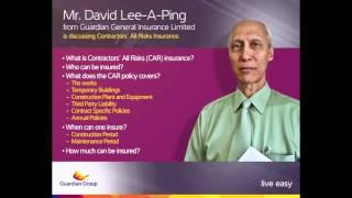 Inside Insurance - Contractors' All Risks Insurance - David Lee A Ping - Friday 25 September 2015