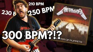 Downpicking Master Of Puppets As Fast As I Can