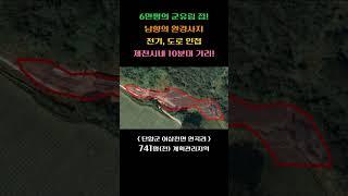 [단양토지 2,450㎡ // 6천7백만원]  6만평의 군유림 접, 남향의 산자락 주말(농막)주택지! 제천시내 10분대 거리...