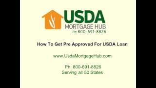 How To Get Pre Approved For USDA Loan