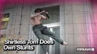 Shirtless Tom Cruise Doing Stunts For Mission Impossible 4