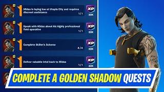 Fortnite Complete Island Stories Quests - How to EASILY Complete A Golden SHADOW Story Midas Quests