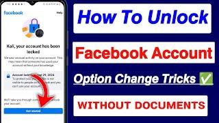 Your account has been locked facebook get started| how to unlock facebook account identity| facebook