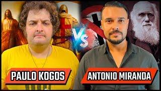 PAULO KOGOS E ANTONIO MIRANDA - TEMPLARIO VS ATEU - DEBATE HISTÓRICO - Podcast 3 Irmãos #617