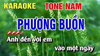 Phượng Buồn Karaoke Tone Nam Nhạc Sống Hay Nhất | Nguyễn Linh
