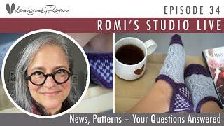 Romi's Studio, Episode 34: Tea & A Good Book + Sand Garden pattern continued