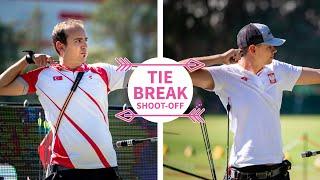 Evren Cagiran and Lukasz Przybylski shoot-off for compound men’s title in Antalya | Fivics tiebreak