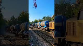 Class 37 on RHTT coming off of Scarborough Bridge #RailheadTreatmentTrain #Trainspotting#Train￼#rail